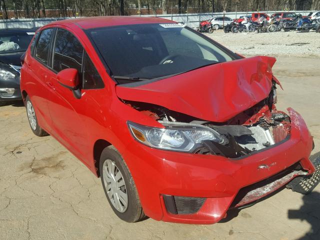 3HGGK5H59FM760098 - 2015 HONDA FIT LX RED photo 1