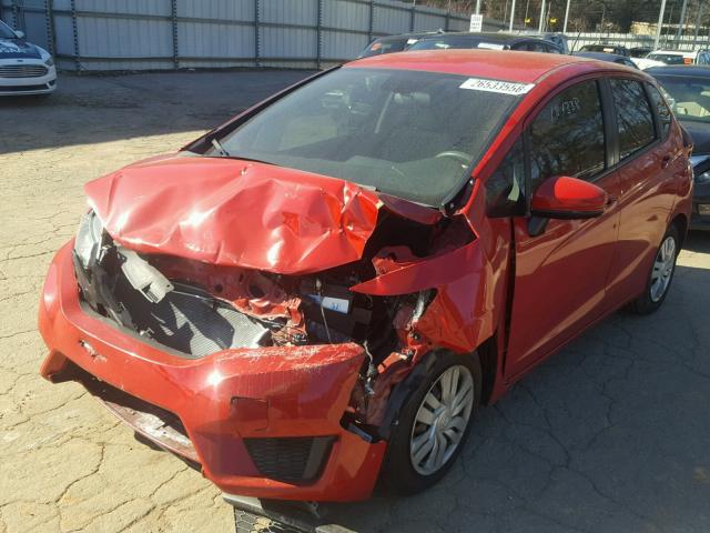 3HGGK5H59FM760098 - 2015 HONDA FIT LX RED photo 2