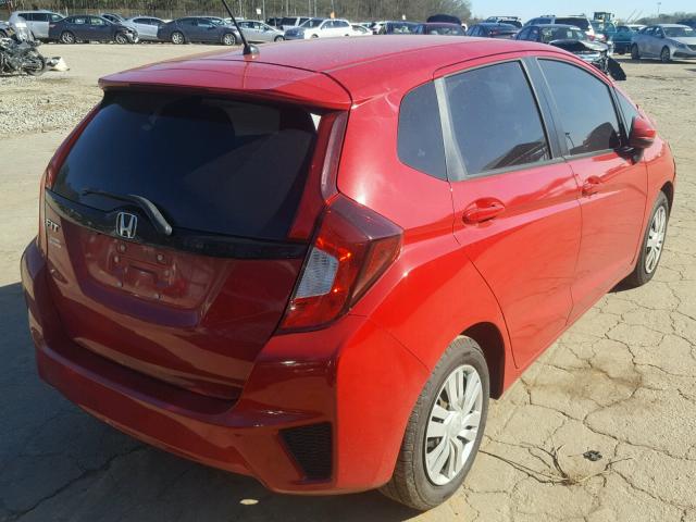 3HGGK5H59FM760098 - 2015 HONDA FIT LX Rouge photo 4