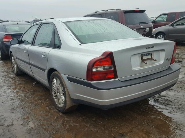 YV1TS90D911172838 - 2001 VOLVO S80 T6 SILVER photo 3