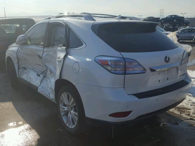 JTJBC1BA5B2419316 - 2011 LEXUS RX 450 WHITE photo 3