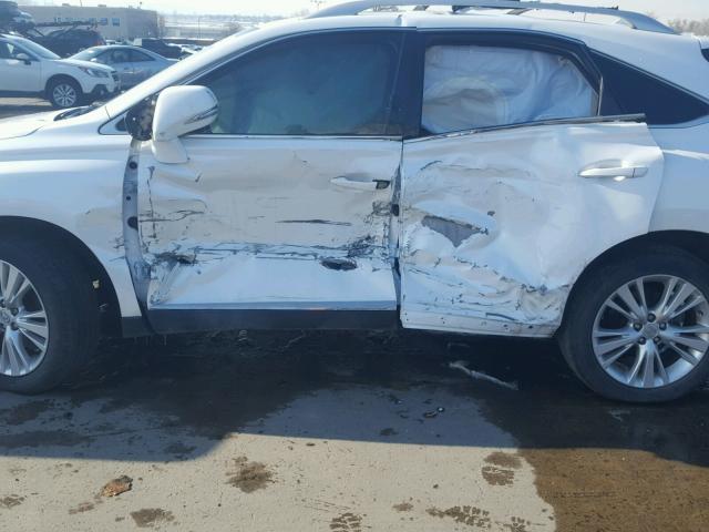 JTJBC1BA5B2419316 - 2011 LEXUS RX 450 WHITE photo 9