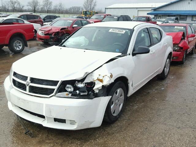 1B3CC4FB7AN168177 - 2010 DODGE AVENGER SX WHITE photo 2