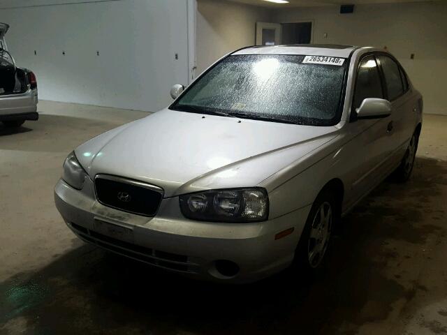 KMHDN45D43U512794 - 2003 HYUNDAI ELANTRA GL SILVER photo 2