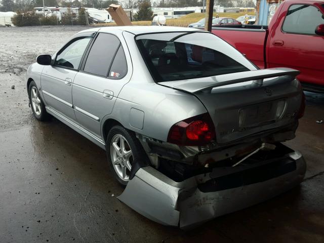 3N1AB51D74L737110 - 2004 NISSAN SENTRA SE- SILVER photo 3