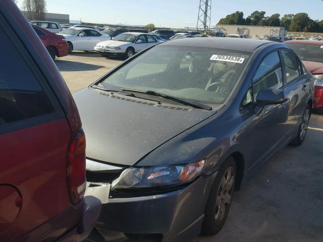 19XFA1F55AE075933 - 2010 HONDA CIVIC LX GRAY photo 2