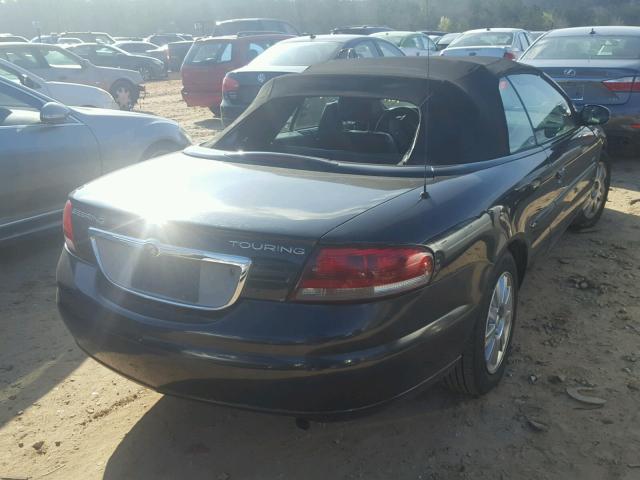 1C3EL55R94N239948 - 2004 CHRYSLER SEBRING LX BLACK photo 4