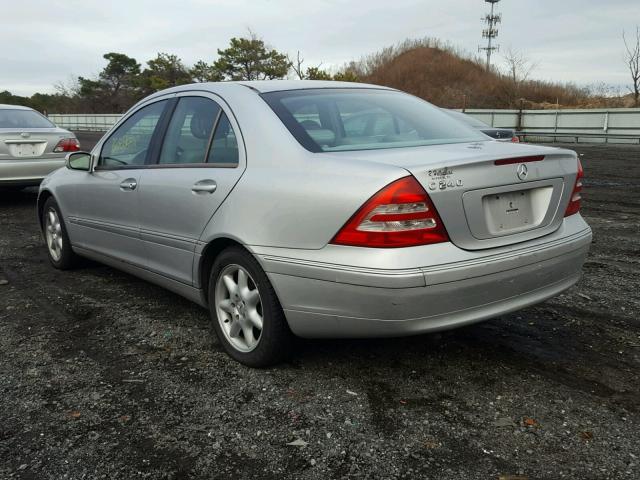 WDBRF61J93A464398 - 2003 MERCEDES-BENZ C 240 SILVER photo 3