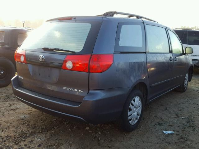 5TDZA23C26S426638 - 2006 TOYOTA SIENNA CE BLUE photo 4