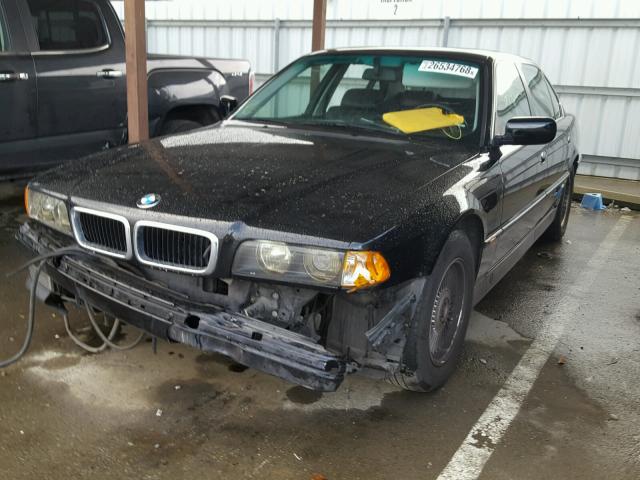 WBAGJ8329TDL39518 - 1996 BMW 740 IL BLACK photo 2