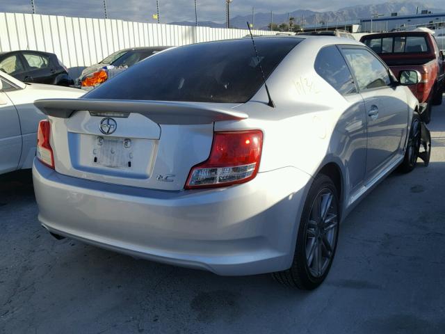 JTKJF5C79D3054094 - 2013 TOYOTA SCION TC SILVER photo 4