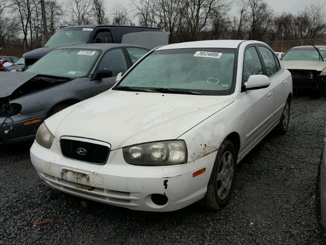 KMHDN45D33U660791 - 2003 HYUNDAI ELANTRA GL WHITE photo 2