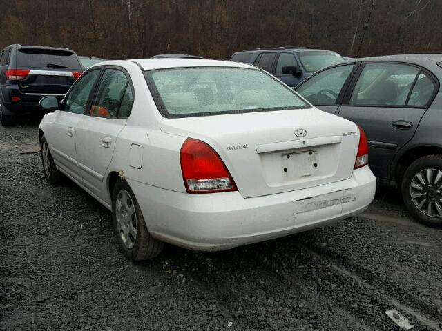 KMHDN45D33U660791 - 2003 HYUNDAI ELANTRA GL WHITE photo 3