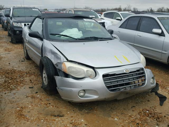 1C3EL55R84N107327 - 2004 CHRYSLER SEBRING LX SILVER photo 1