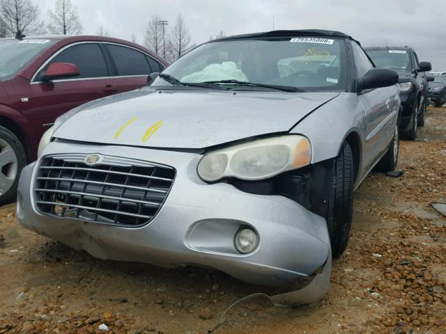 1C3EL55R84N107327 - 2004 CHRYSLER SEBRING LX SILVER photo 7