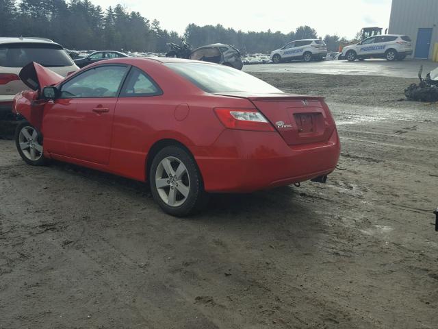 2HGFG12856H564246 - 2006 HONDA CIVIC EX RED photo 3