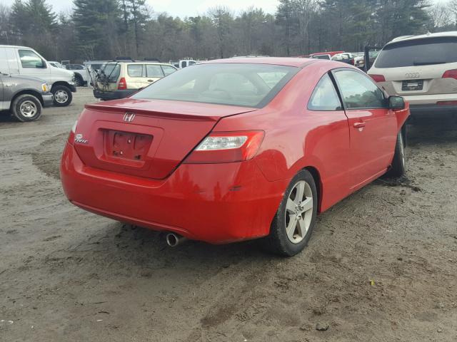 2HGFG12856H564246 - 2006 HONDA CIVIC EX RED photo 4