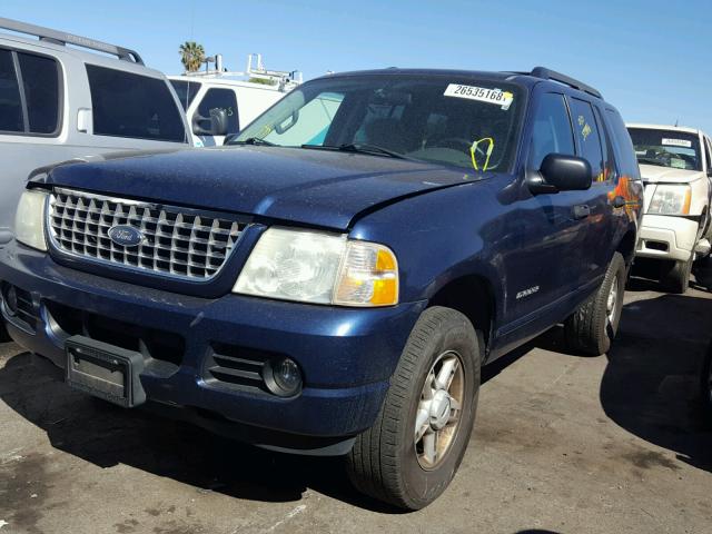 1FMZU73E15UC00733 - 2005 FORD EXPLORER X BLUE photo 2