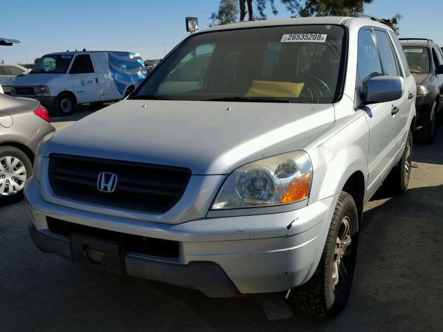 2HKYF18453H540613 - 2003 HONDA PILOT EX SILVER photo 2