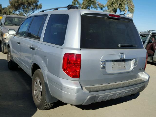 2HKYF18453H540613 - 2003 HONDA PILOT EX SILVER photo 3