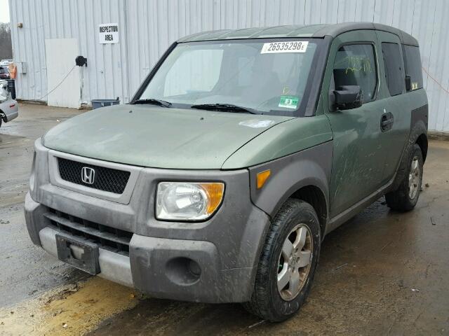 5J6YH28584L033883 - 2004 HONDA ELEMENT EX GREEN photo 2