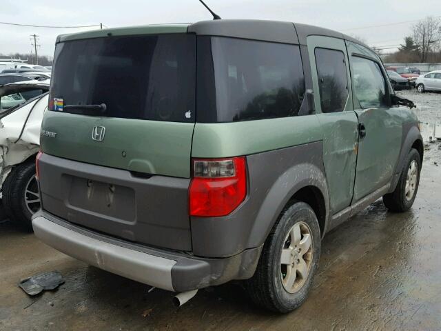 5J6YH28584L033883 - 2004 HONDA ELEMENT EX GREEN photo 4