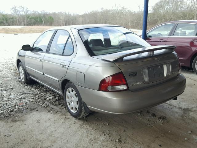 3N1CB51D92L652341 - 2002 NISSAN SENTRA XE SILVER photo 3