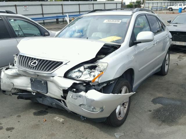 2T2HK31U58C064208 - 2008 LEXUS RX 350 SILVER photo 2