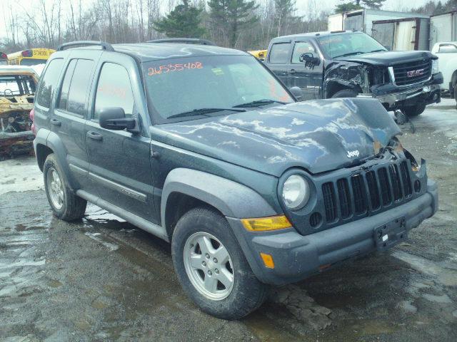 1J4GL48K16W184383 - 2006 JEEP LIBERTY SP GREEN photo 1