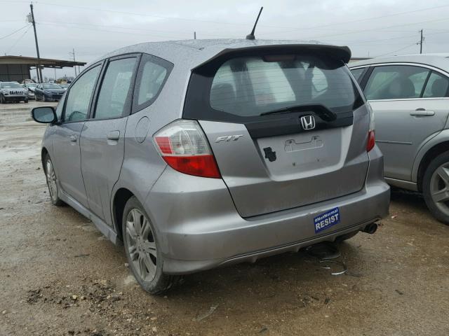 JHMGE87489S012016 - 2009 HONDA FIT SPORT GRAY photo 3