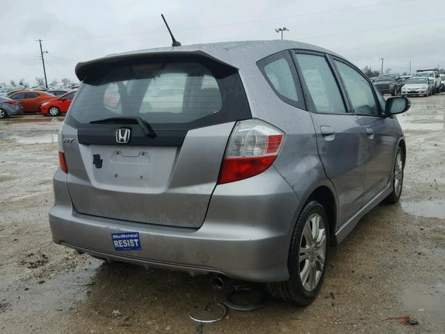 JHMGE87489S012016 - 2009 HONDA FIT SPORT GRAY photo 4