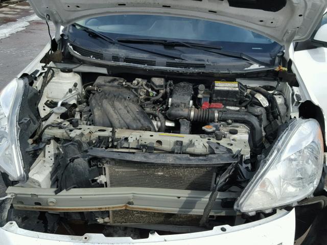 3N1CN7AP0EL849884 - 2014 NISSAN VERSA S WHITE photo 7