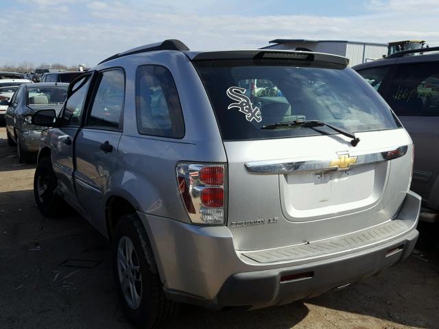 2CNDL13F766088670 - 2006 CHEVROLET EQUINOX LS SILVER photo 3