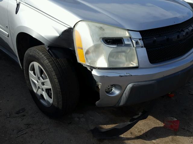 2CNDL13F766088670 - 2006 CHEVROLET EQUINOX LS SILVER photo 9