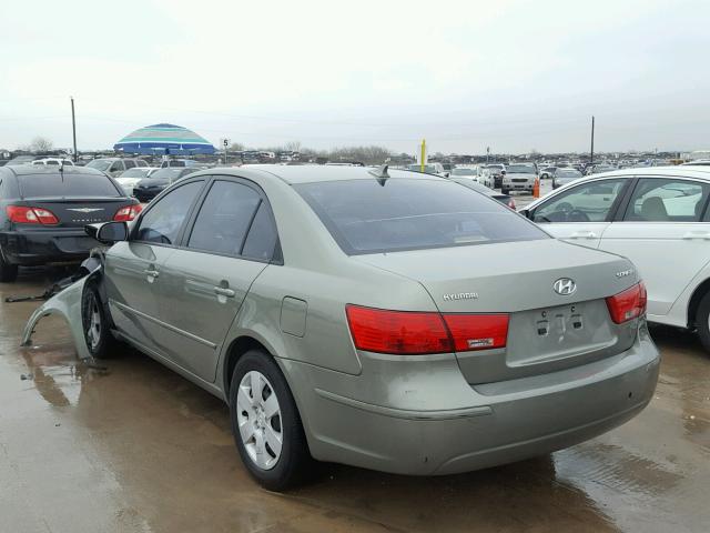 5NPET46C19H459866 - 2009 HYUNDAI SONATA GLS GREEN photo 3