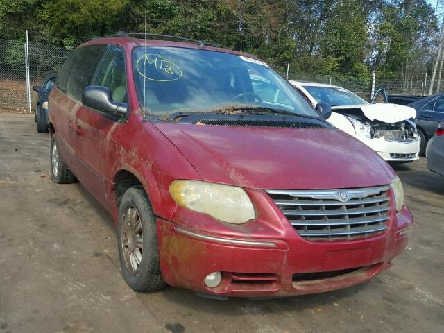 2C8GP54L85R342688 - 2005 CHRYSLER TOWN & COU BURGUNDY photo 1