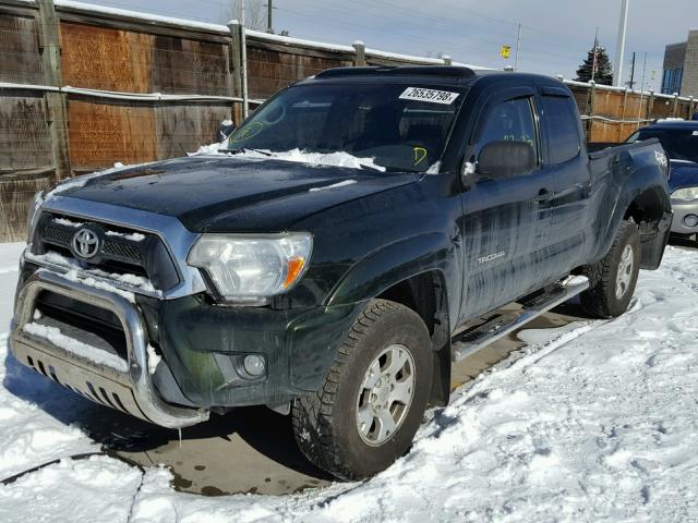 5TFUU4ENXCX027204 - 2012 TOYOTA TACOMA GREEN photo 2