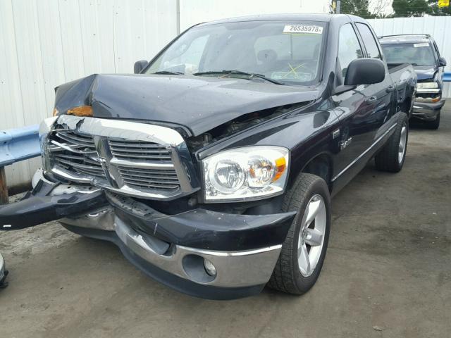 1D7HA18228S554867 - 2008 DODGE RAM 1500 S BLACK photo 2