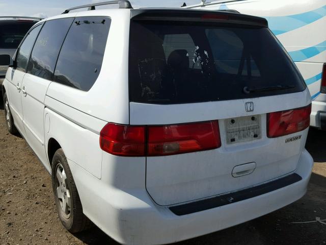 2HKRL18681H554212 - 2001 HONDA ODYSSEY EX WHITE photo 3