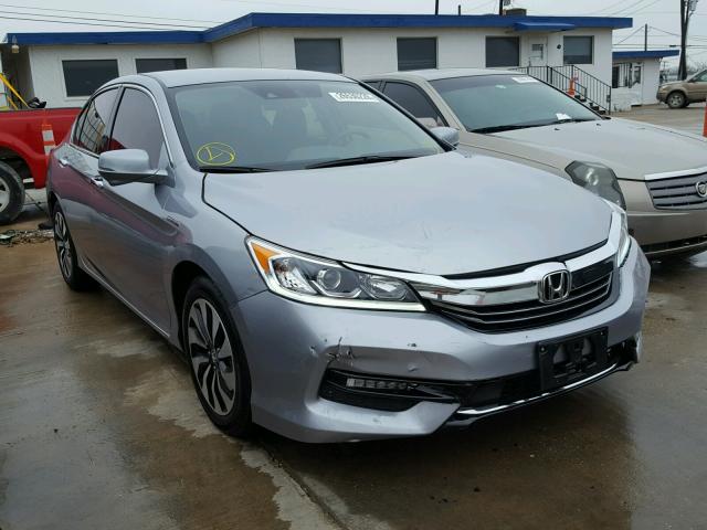 JHMCR6F33HC019786 - 2017 HONDA ACCORD HYB GRAY photo 1