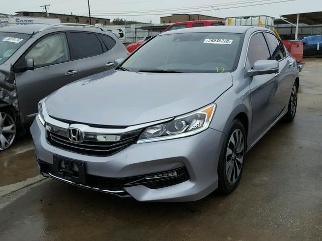 JHMCR6F33HC019786 - 2017 HONDA ACCORD HYB GRAY photo 2