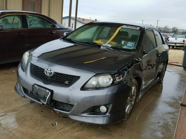 2T1BU4EE6AC523832 - 2010 TOYOTA COROLLA BA GRAY photo 2