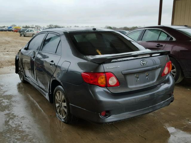 2T1BU4EE6AC523832 - 2010 TOYOTA COROLLA BA GRAY photo 3