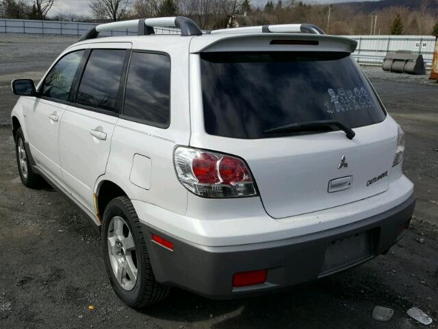 JA4LX41G53U054588 - 2003 MITSUBISHI OUTLANDER WHITE photo 3