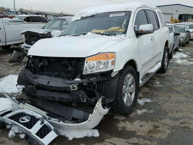 5N1AA0NC6CN600531 - 2012 NISSAN ARMADA SV WHITE photo 2