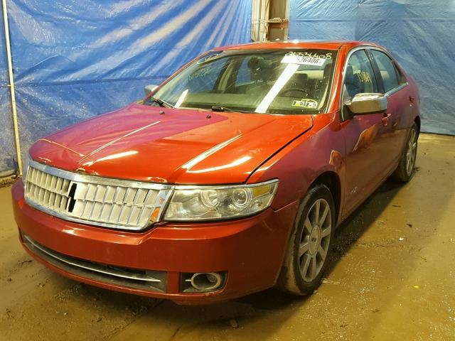 3LNHM26T38R629893 - 2008 LINCOLN MKZ RED photo 2