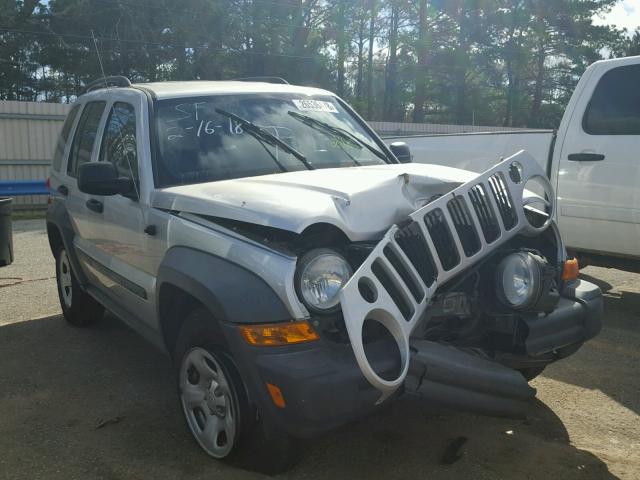 1J4GK48K57W605929 - 2007 JEEP LIBERTY SP SILVER photo 1