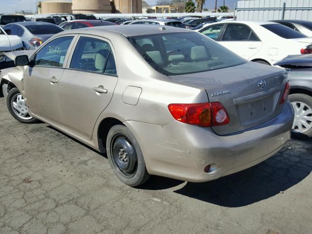 1NXBU4EE5AZ215646 - 2010 TOYOTA COROLLA BA GOLD photo 3