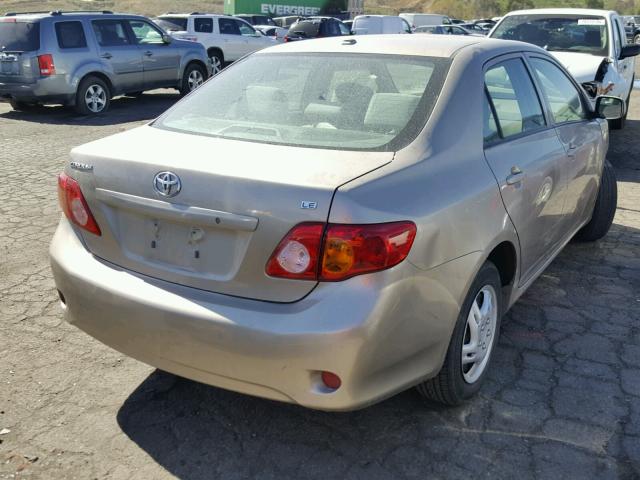 1NXBU4EE5AZ215646 - 2010 TOYOTA COROLLA BA GOLD photo 4