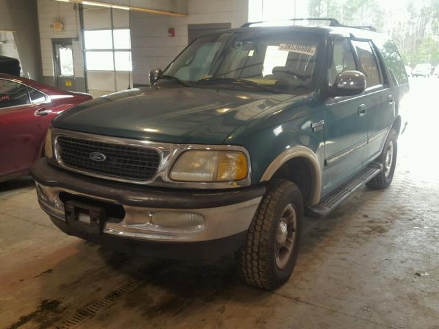 1FMFU18L3VLA38276 - 1997 FORD EXPEDITION GREEN photo 2